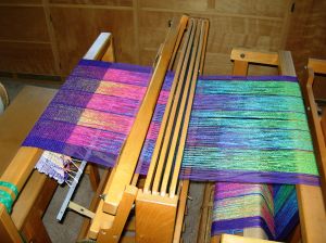 Lots of color excitement on the loom.